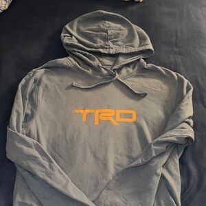 TRD Gray Hoodie with Orange Logo